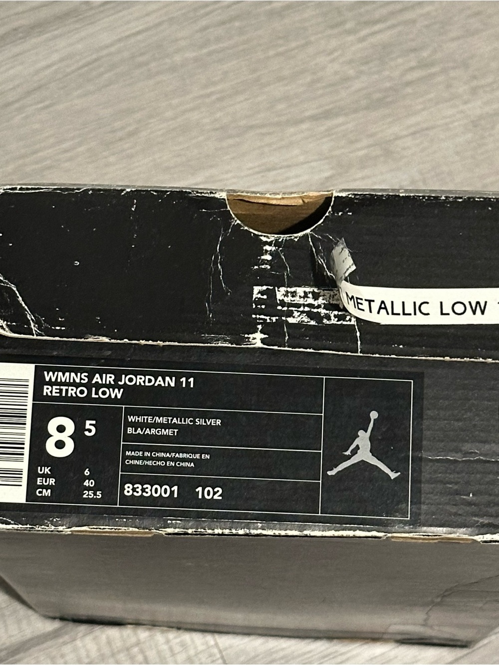 Vintage 2001 Air Jordan 11 Low Metallic Women’s 8.5 As-Is